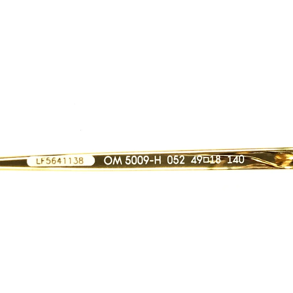 Omega Eyeglasses Frames OM5009-H 052 Tortoise Gold Cat Eye Full Rim 49-18-140